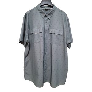 Men's Casual Gray Button Down Shirt